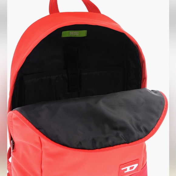 Diesel SOLID COLOR FARB BACKPACK WITH FRONT POCKET Red - Picture 6 of 6